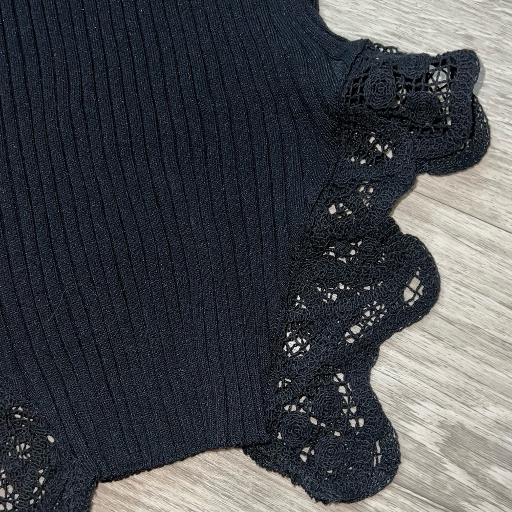 Zara 'Combination Crochet Knit Top' - Picture 3 of 4
